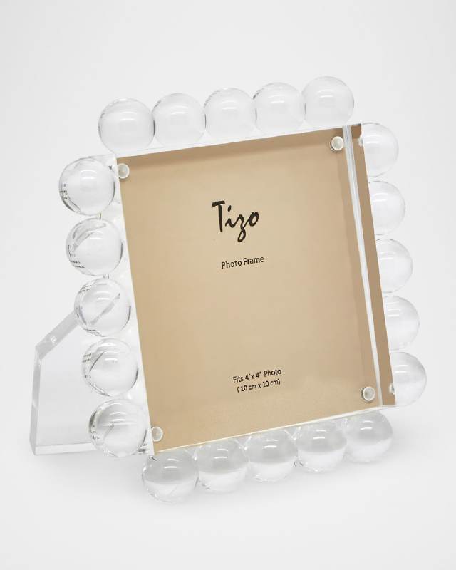 LUCITE BUBBLES FRAME, 4" x 4"
